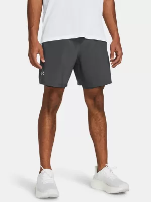 Moške kratke hlače UNDER ARMOUR UA LAUNCH 7'' 2-IN-1 SHORTS 1382641-025 SIVA