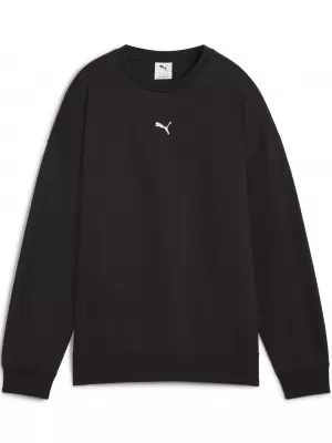 Damske trenirke PUMA ESS OVERSIZED CREW FL 68540001 PUMA ČRNA