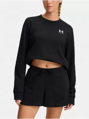 Ženski pulover UNDER ARMOUR UA RIVAL TERRY CREW 1389659-001 ČRNA