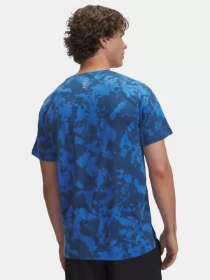Moška majica s kratkimi rokavi UNDER ARMOUR UA LAUNCH PRINTED SS MODRA