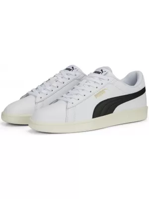 Moški čevlji PUMA SMASH 3.0 L 39098703 PUMA BELA/ČRNA/ZLATA/SLONOKOŠČENA