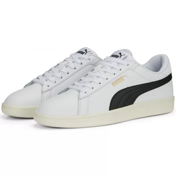  Moški čevlji PUMA SMASH 3.0 L 39098703 PUMA BELA/ČRNA/ZLATA/SLONOKOŠČENA 