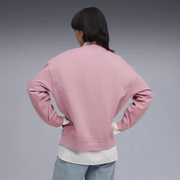  Ženski pulover PUMA ESS OVERSIZED CREW FL 68540065 URAVNOVEŠENA ROZA 