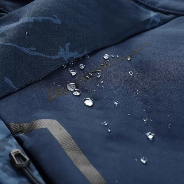  Moška softshell jakna ALPINE PRO HOOR TEMNO MODRA 