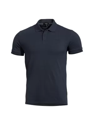 Moška majica s kratkimi rokavi z ovratnikom PENTAGON MOTH PIQUET POLO SHIRT K09047 POLNOČNO MODRA