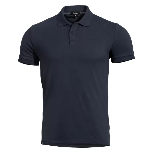  Moška majica s kratkimi rokavi z ovratnikom PENTAGON MOTH PIQUET POLO SHIRT K09047 POLNOČNO MODRA 