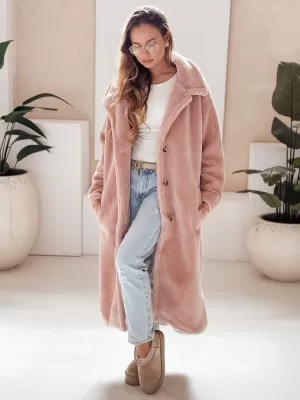 Ženski plašč DSTREET NY0751 ROZA