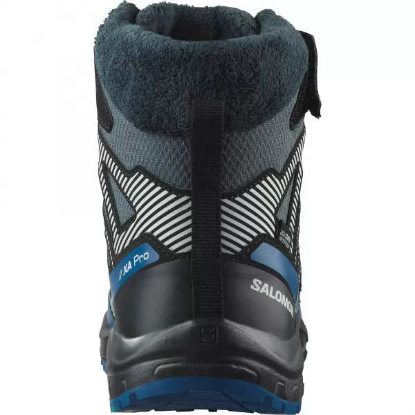  Otroški čevlji SALOMON XA PRO V8 WINTER WATERPROOF J TURBULENCA/ČRNA/TEMNO MODRA 