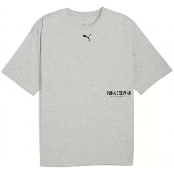  Moška majica s kratkimi rokavi PUMA M GRAPHIC OVERSIZE TEE 52762604 SVETLO SIVO VRESJE 