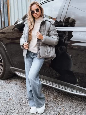 Ženska jakna DSTREET TY5191 TEMNO SIVA