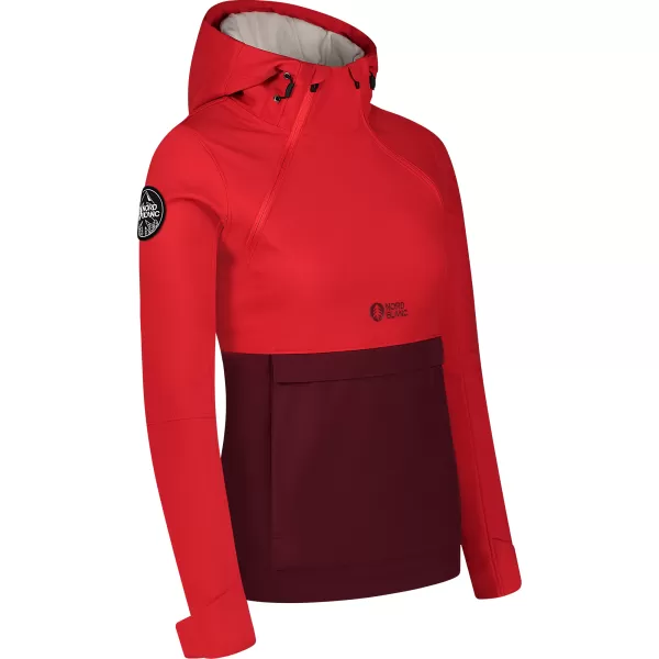  Ženski softshell anorak NORDBLANC NBWSL8275 RDEČA 