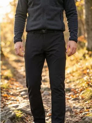 Moške softshell hlače ALTISPORT CORRON ČRNA