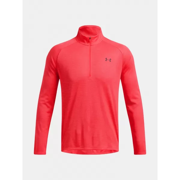 Moška majica s kratkimi rokavi UNDER ARMOUR UA TECH TEXTURED 1/2 ZIP RDEČA 
