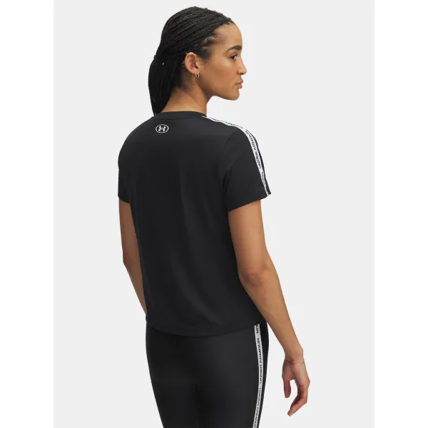  Ženska majica s kratkimi rokavi UNDER ARMOUR UA TECH WM TAPE SS 6003915-001 ČRNA 