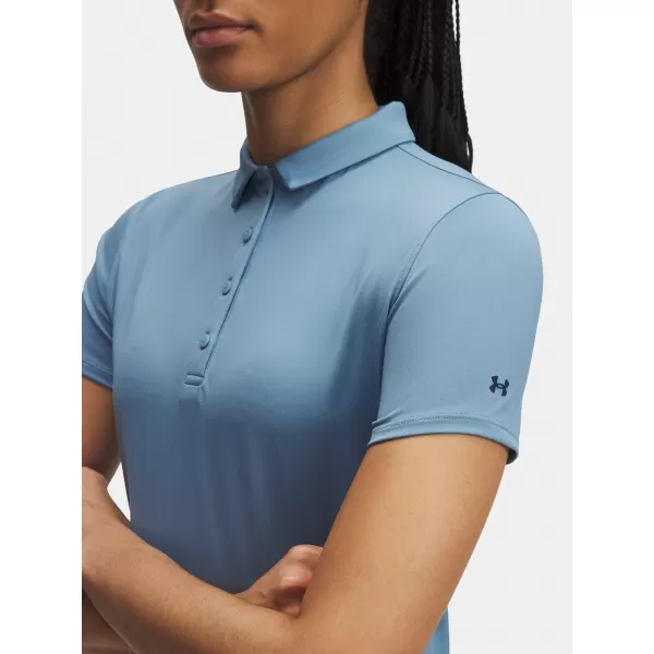  Ženska majica s kratkimi rokavi UNDER ARMOUR UA PLAYOFF SS POLO 1383612-418 MODRA 