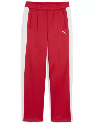 Ženske trenirke PUMA T7 ALWAYS ON STRAIGHT TRACK PANTS OP 62979711 ZA VSE ČASE RDEČE