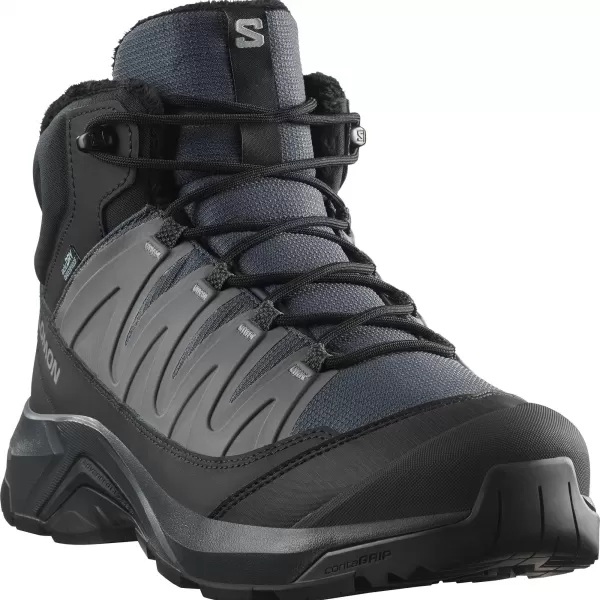  Moški čevlji SALOMON X-ADVENTURE COLDRUSH WATERPROOF ASFALT/ČRNA/ZLITINA 