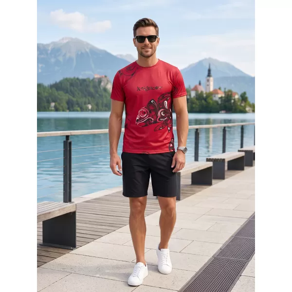  Moška vrhunska majica za prosti čas ALTISPORT VOJ/ALM122TR06 RDEČA 