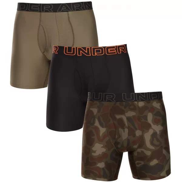  Moške boksarice UNDER ARMOUR M UA PERF TECH (3KS) 1383879-392 ČRNA S SONČNO ORAN 