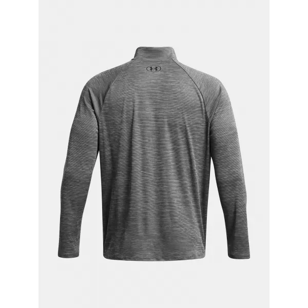  Moška majica s kratkimi rokavi UNDER ARMOUR UA TECH TEXTURED 1/2 ZIP 1382797-025 SIVA 