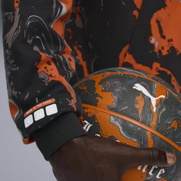  Pánská bunda PUMA LAFRANCE HEEM ERA FULL ZIP 63247101 ORANGE GLO/AOP 