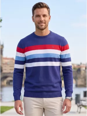 Moški pulover ALTISPORT GABRIEL TEMNO MODRA