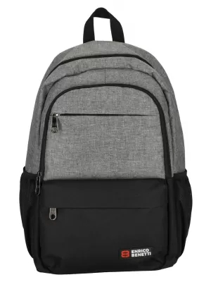 Nahrbtnik ENRICO BENETTI HAMBURG NOTEBOOK BACKPACK 23 L SVETLO SIVA