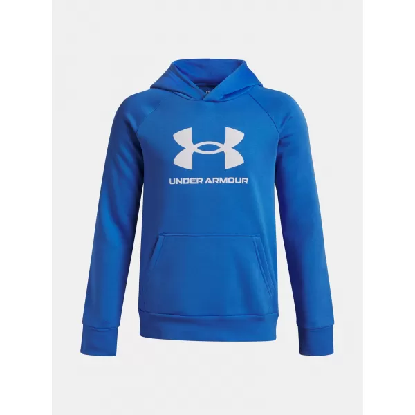  Fantovski pulover UNDER ARMOUR UA RIVAL FLEECE BL HOODIE 1379791-402 MODRA 