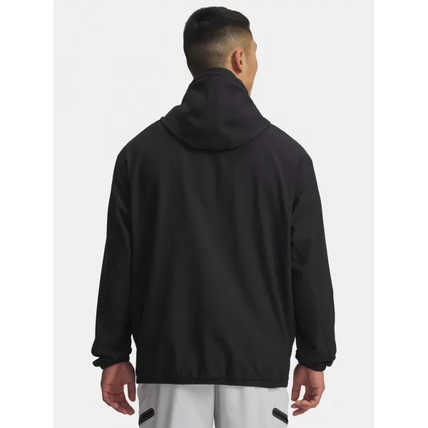  Moški pulover UNDER ARMOUR UA UNSTOPPABLE WVN HOODIE 6003864-001 ČRNA 