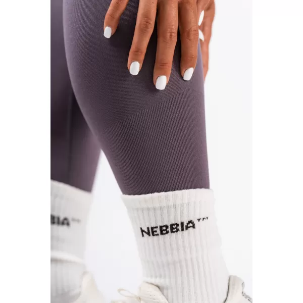  Ekstra Push-Up pajkice z visokim pasom FLOW SEAMLESS 496 TEMNO SIVA Nebbia 
