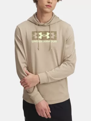 Moški pulover UNDER ARMOUR RIVAL TERRY LOGO HOOD 1390141-299 RJAVA