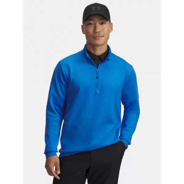  Moški pulover UNDER ARMOUR UA DRIVE MIDLAYER PULLOVER 1387124-402 MODRA 