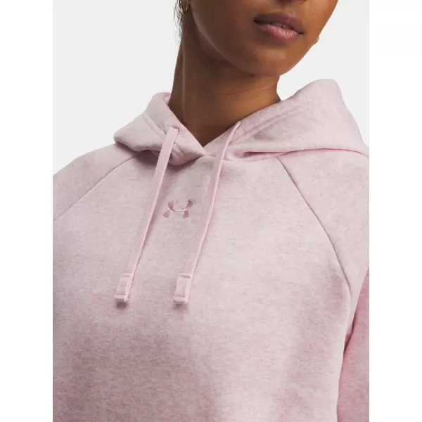  Ženski pulover UNDER ARMOUR UA RIVAL FLEECE HOODIE 1379500-648 ROZA 
