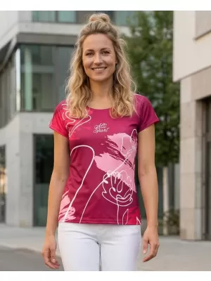 Vrhunska ženska majica za prosti čas ALTISPORT VOJ/ALW120TR06 FUKSIJA