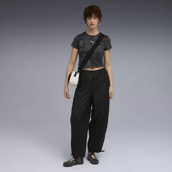  Ženska majica s kratkimi rokavi PUMA DARE TO AOP BABY TEE 63214501 ČRNA PUMA 