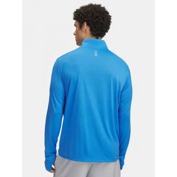  Moška majica s kratkimi rokavi UNDER ARMOUR UA LAUNCH 1/4 ZIP 6005542-402 MODRA 