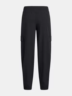 Dekliške športne hlače UNDER ARMOUR UA RIVAL WOVEN CARGO PANTS 1386527-001 ČRNA