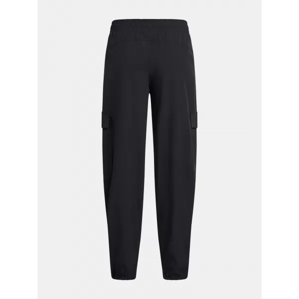  Dekliške športne hlače UNDER ARMOUR UA RIVAL WOVEN CARGO PANTS 1386527-001 ČRNA 