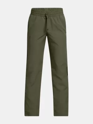 Fantovske športne hlače UNDER ARMOUR UA B RIVAL WVN PANT 1390155-390 ZELENA