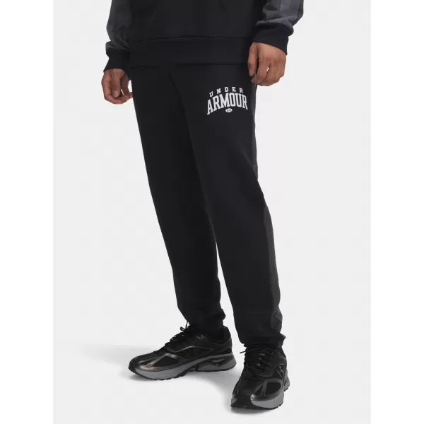  Moške športne hlače UNDER ARMOUR UA RIVAL FLC CB PANTS 6003954-001 ČRNA 