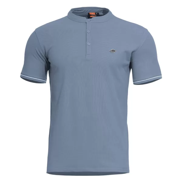  Majica s kratkimi rokavi PENTAGON LEVANTES HENLEY T-SHIRT STRIPES K09025 ZORA MODRA 