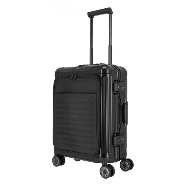  Kovček TRAVELITE NEXT 4W S FRONT POCKET ČRNA 