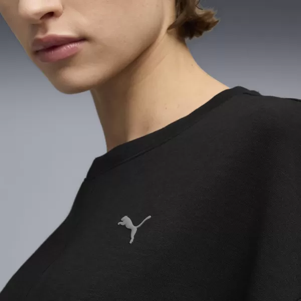  Damske trenirke PUMA W CLOUDSPUN CREW 52746101 PUMA ČRNA 