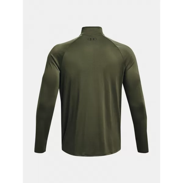  Moška majica s kratkimi rokavi UNDER ARMOUR UA TECH 2.0 1/2 ZIP 1328495-392 ZELENA 