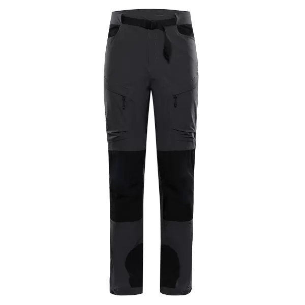  Moške softshell hlače ALPINE PRO AKAN 2 TEMNO SIVA 