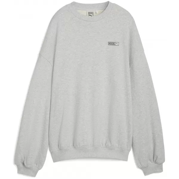  Damske trenirke PUMA X ROSÉ OVERSIZED CREW 63380310 RAVNO SVETLO SIVA HEATHER 