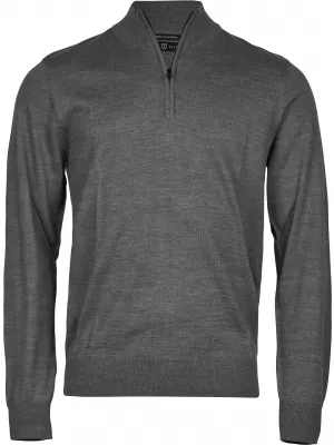 Moški pulover TEE JAYS | TJ 6010 SIVI MELANŽ