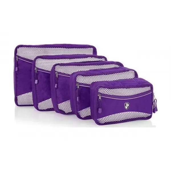  Komplet organizatorjev HEYS ECO PACKING CUBE 5PC SET II VIJOLIČNA 
