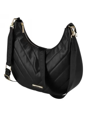 Ročna torbica TRAVELITE BARBARA COZY HOBO BAG ČRNA