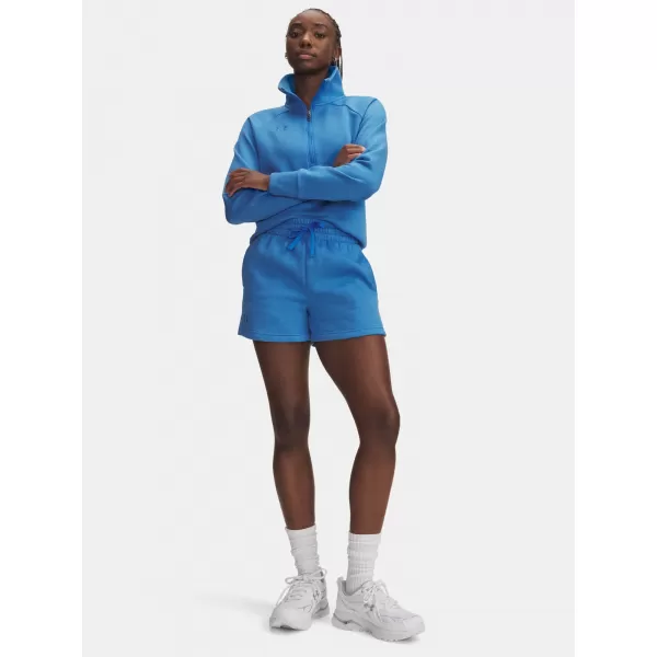  Ženske kratke hlače UNDER ARMOUR RIVAL FLEECE SHORT 1382723-402 MODRA 